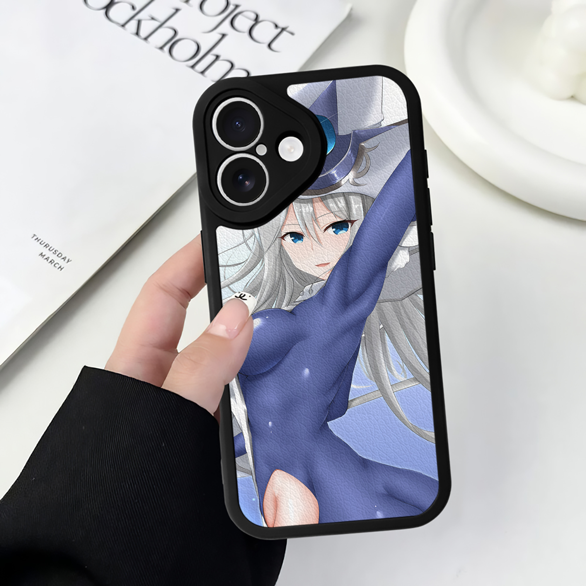 （画像用） 遊☆戯☆王 Yu-Gi-Oh! 【iPhone 16シリーズ対応】シリコンスマホケース（レザー調） 材質：シリコン